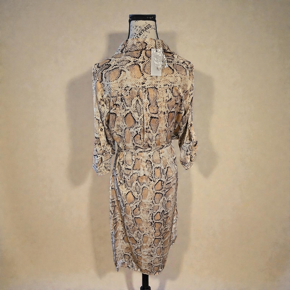 Sugarlips Snake Print Dress - Beige and‎ Black - Picture 2 of 5